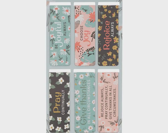 Be Joyful Always Magnetic Bookmark Set