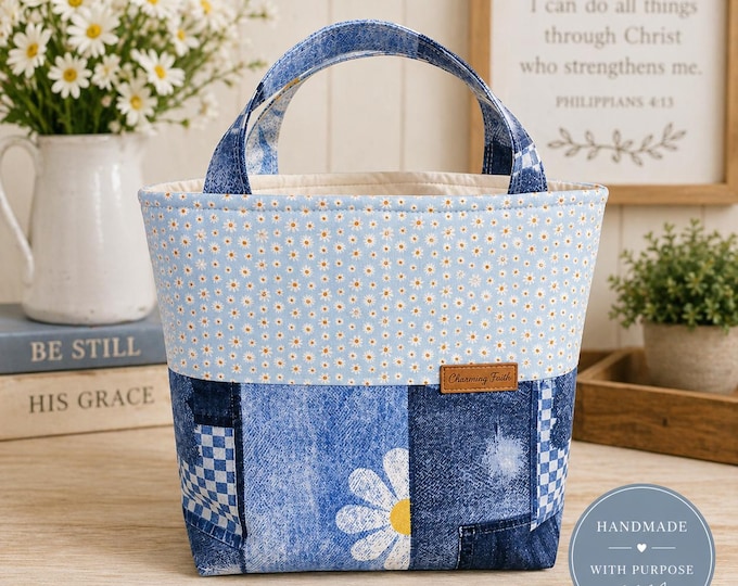 Bible Tote Bag for Women, Bible Study Bag, Christian Gift for Her, Church Bag, Bible Bag