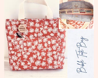 Bijbeldraagtas met zak en magnetische sluiting, kerktas met bloemen, christelijk cadeau voor vrouwen, bijbelstudietas, schattige schrifttas