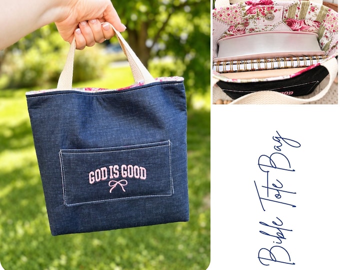 Bible Tote Bag for Women, Bible Study Bag, Christian Gift for Her, Church Bag, Bible Bag