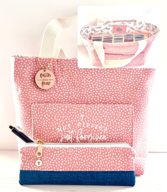 Bible Tote Bag for Women, Bible Study Bag, Christian Gift for Her, Church Bag, Bible Bag