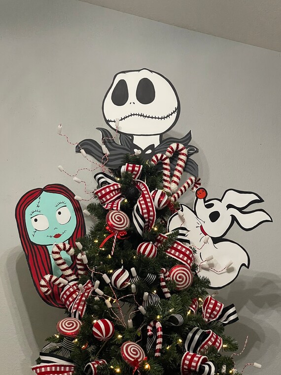 Nightmare Before Christmas Tree Topper Set Etsy