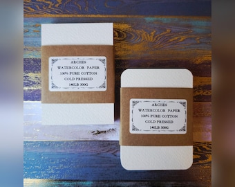 ACEO 2.5" x 3.5" Blank Watercolor Paper- ARCHES-