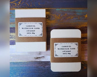 ACEO 2.5" x 3.5" Blank Watercolor Paper -CANSON XL-