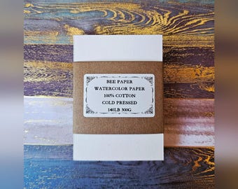 ACEO 2.5" x 3.5" Blank Watercolor Paper -BEE PAPER-