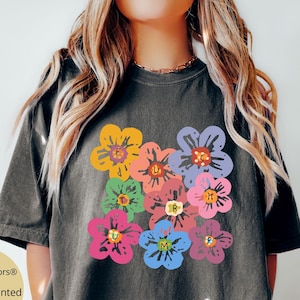 Comfort Colors® Subtle Anti Trump Protest Shirt,Anti Trump Gift Subtle F*ck Trump Flower Shirt Democrat Feminist Shirt Political Protest Tee