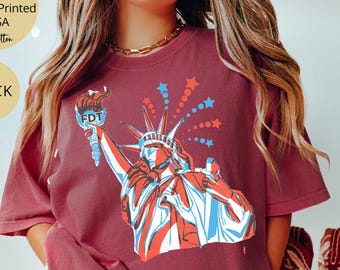 Subtle Anti Trump Shirt July 4th Shirt Comfort Colors®, Funny Political Shirt, FDT Liberal Shirt, Democrat Shirt, Independence Day Shirt
