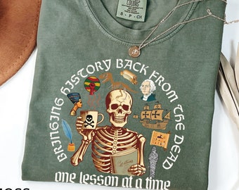 Comfort Colors® History Teacher Shirt, Funny History Teacher Tshirt, Social Studies Teacher, History Teacher Halloween Gift, History Teacher
