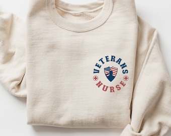VA Nurse Sweatshirt, Veterans Nurse Shirt for Men, Millitary Nurse Sweatshirt, Gift for VA Nurse, Veterans Nurse Appreciation Gift, VA Nurse