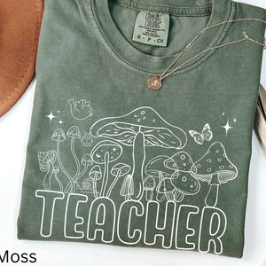 Cottagecore Teach Shirt Comfort Colors® , Boho New Teacher Shirt, Teacher Appreciation, Back to School Shirt, Elementary School Teacher Tee