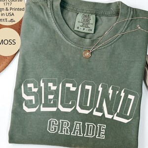Comfort Colors® Second Grade Teacher Shirt, 2nd Grade Teacher Shirt, 2nd Grade Teacher Gift, Second Grade Tshirt, Teacher Appreciation Gift