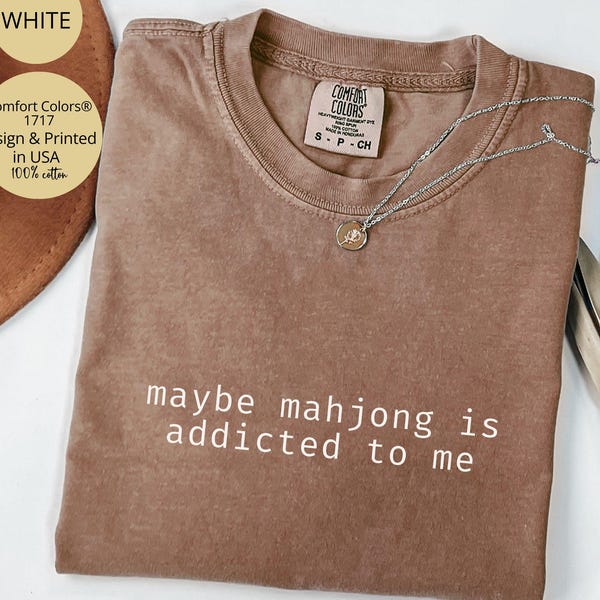 Mahjong T-shirt Comfort Colors®, Mahjong Gifts, Funny Mahjong Player Shirt, Board Games Shirt, Funny Mahjong Club Shirt, Mahjong Lover Gift
