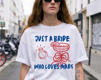 Just Engaged Gift, Funny Just A Bride Comfort Colors® T-Shirt, Bachelorette Party Tee, Future Mrs, Bridal Shower Gift, Wedding Party Top