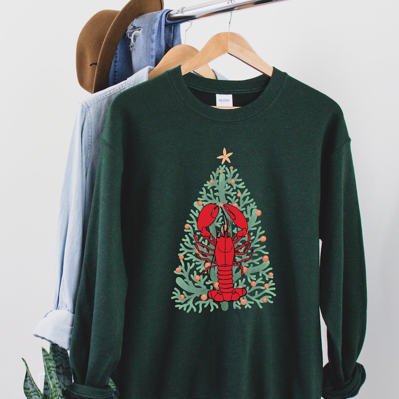 Lobster Pattern Print Women's Sweatshirt