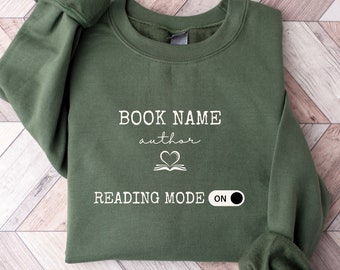 Custom Book Name Sweatshirt for Book Lover, Bookworm Bookish Shirt, Book Club Sweater, Bookworm Sweatshirt, Book Sweatshirt, Librarian Shirt