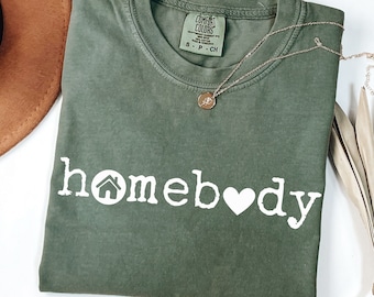 Comfort Colors® Homebody Shirt, Homebody T Shirt, Introvert Gift, Work From Home Cozy Tshirt, Homebody Club Slouchy T-Shirt, Homebody Gift