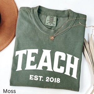 Personalized Teacher Gift, Comfort Colors® Teacher Tee, Custom Teacher Shirt, Teacher Appreciation Gift, Back to School, New Teacher Gift
