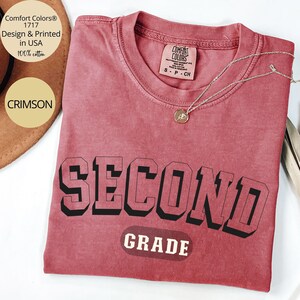 Comfort Colors® Second Grade Teacher Shirt, 2nd Grade Teacher Shirt, 2nd Grade T-Shirt, Second Grade TShirt, Elementary School, Teaching Tee