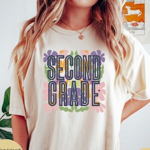 Comfort Colors® Second Grade Teacher Shirt, 2nd Grade Teacher Shirt, 2nd Grade T-Shirt, Second Grade TShirt, Elementary School, Teaching Tee