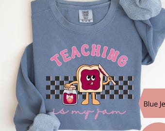 Sudadera Teach Comfort Colors®, bonita sudadera para maestros, regalo de agradecimiento para maestros, regreso a clases, regalo para maestros, primer día de clases