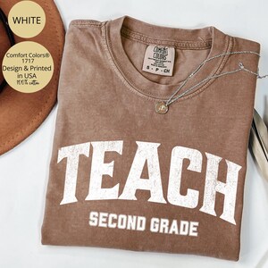 Comfort Colors® Second Grade Teacher Shirt, 2nd Grade Teacher Shirt, 2nd Grade T-Shirt, Second Grade TShirt, Elementary School, Teaching Tee