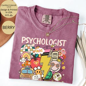 School Psychologist Shirt Comfort Colors®, Registered Psychologist, Gift For School Psych, Back To School Gift, School Mental Health Shirts