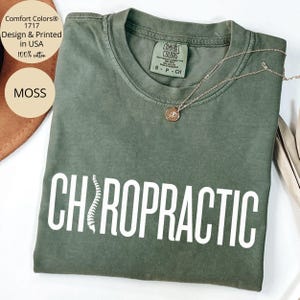 Comfort Colors Minimalist Chiropractic Shirt, Chiropractic Assistant Shirt, Retro Chiropractic Student Shirt, Chiro Crew, Chiropractor Gift