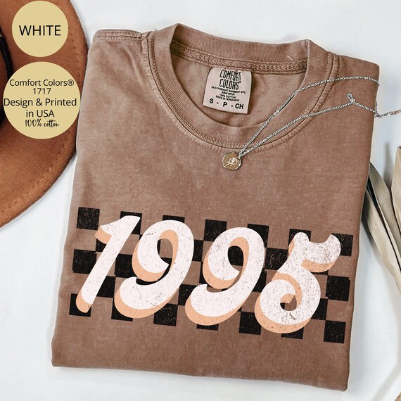 30th Birthday Shirt Comfort Colors®, Custom Birth Year Shirt, In My Thirties Era, Since 1995 Shirt, 30th Birthday Gift For Her, Thirties Tee