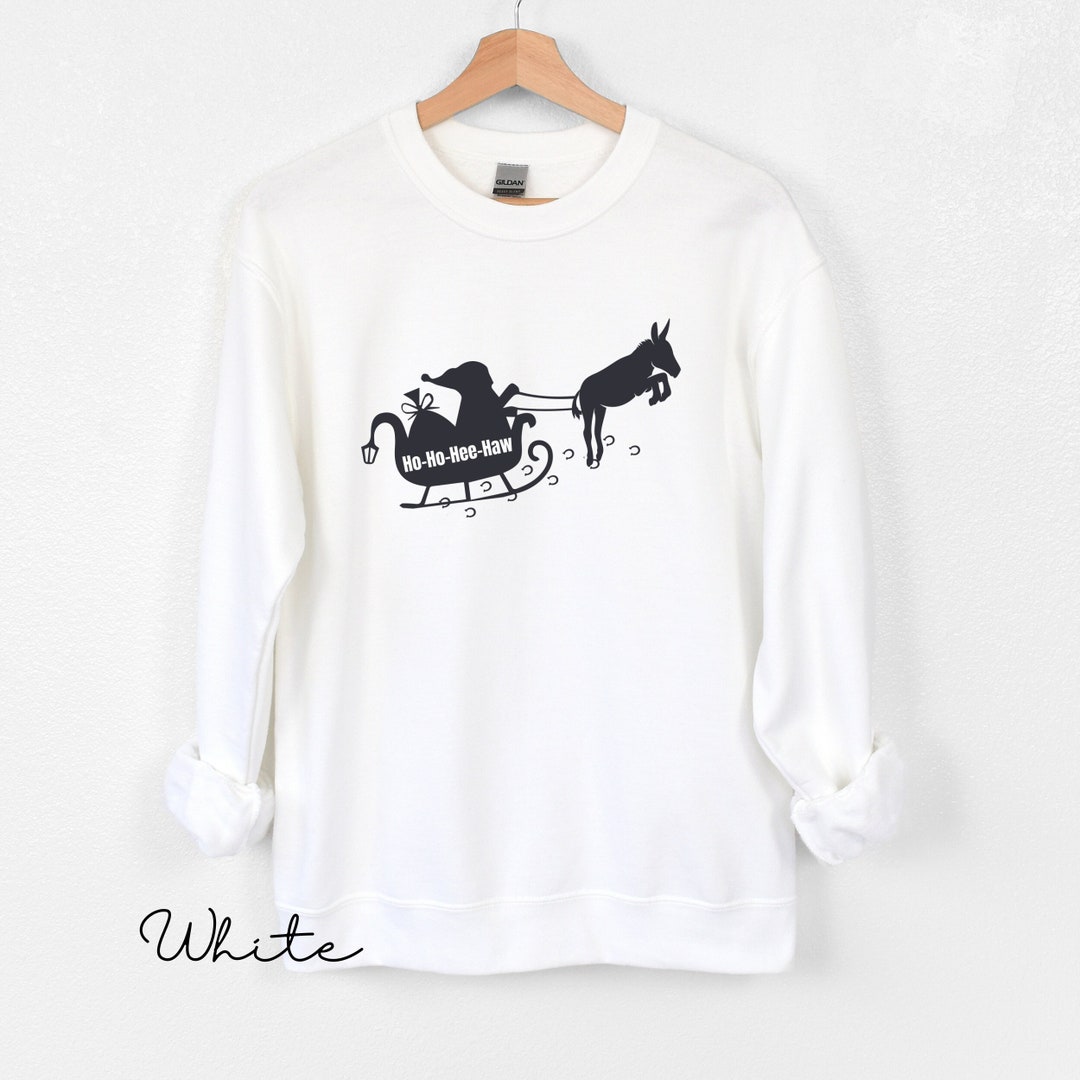 Funny Christmas Donkey Sweatshirt, Cute Donkey Shirt Women, Donkey Mom