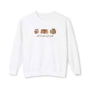 Sweat-shirt patchwork effet automne, Sweat-shirt « Tout est réservé pour l'automne », Sweat-shirt « Couleurs confortables » pour les amoureux des livres, Cadeau pour lecteur, Cadeau pour club de lecture
