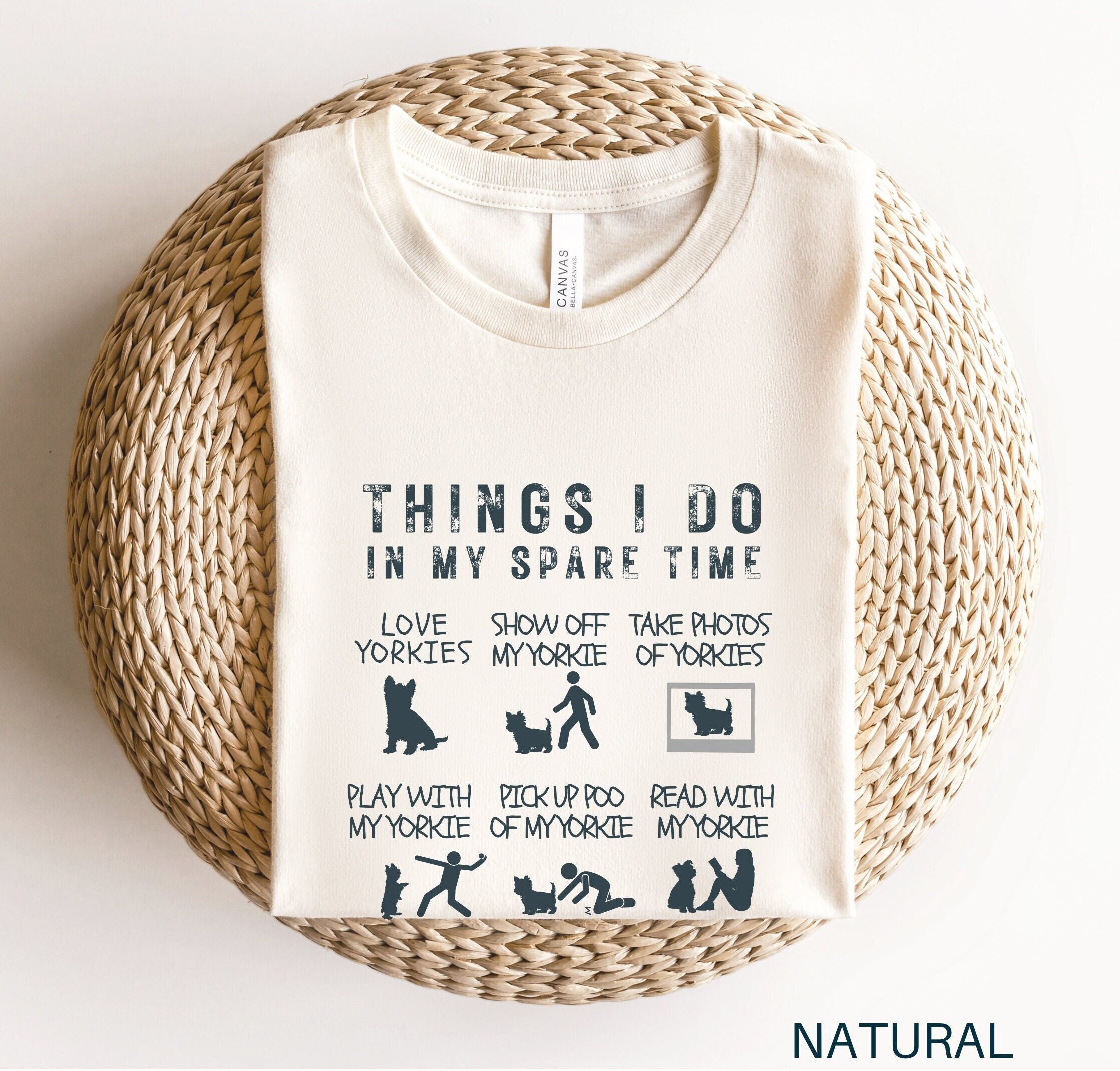 I Love My Yorkie Tshirt - Cute Funny Habits Design I Love My Yorkie Tshirt - Cute Funny Habits Design