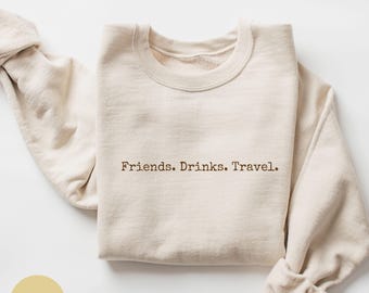 Sweat anti-atout subtil, sweat-shirt politique drôle, cadeau anti-atout, cadeau voyages entre filles, chemise féministe démocrate, cadeau pour meilleure amie