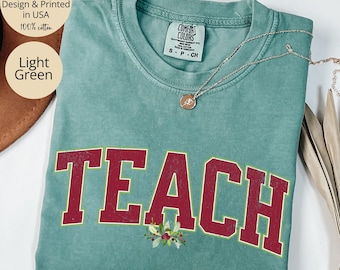 Christmas Teacher Shirt Comfort Colors®, Teacher Christmas Shirt, Christmas Gift for Teacher, Christmas Teaching Shirt, Teacher Appreciation