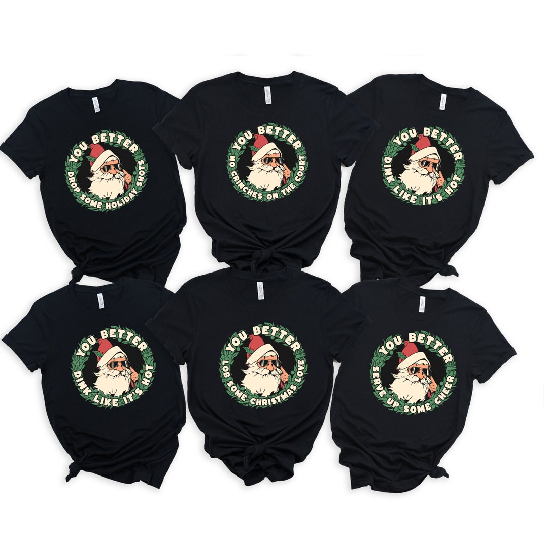 Custom Christmas Pickleball Team Matching Shirts Personalized - Etsy