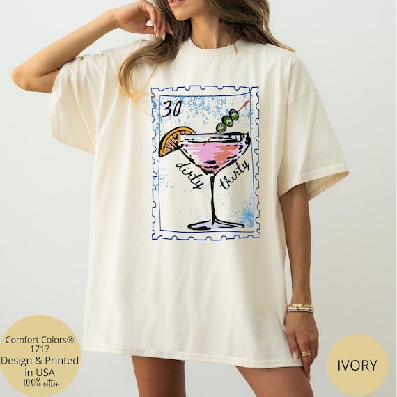 Dirty 30 Martini Shirt, 30th Birthday Shirt, Dirty Martini Birthday Shirt, Dirty 30 Birthday Party Matching Tshirts, 30th Birthday Gift