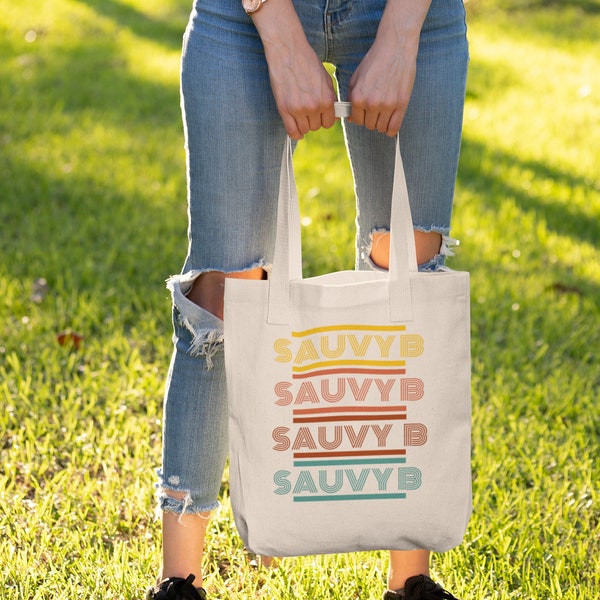 SAUVY B Canvas Shopping Tote