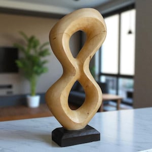 Silmu – Handmade Abstract Wooden Sculpture | Minimalist Organic Design | Modern Decor & Contemporary Art Piece
