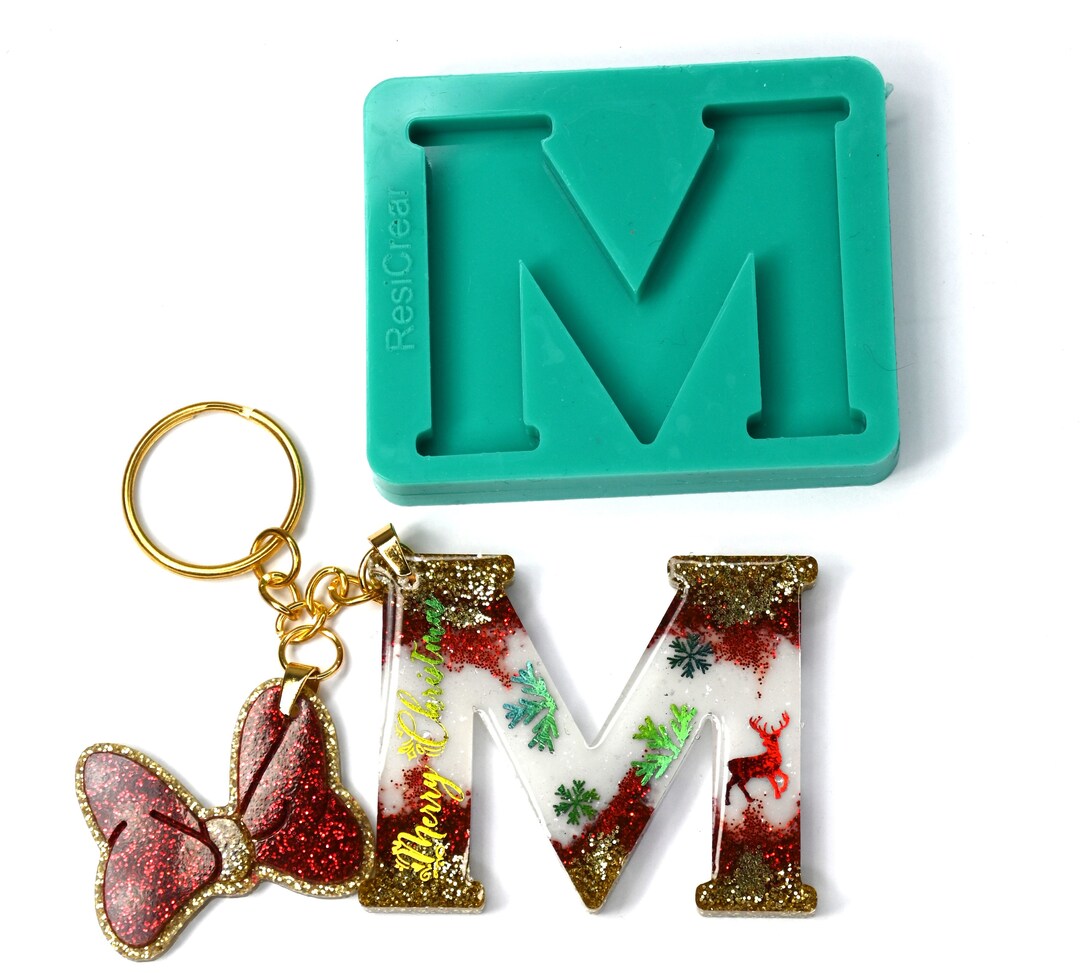 Single Letter Molds for Resin Keychains, Individual Letter Molds for