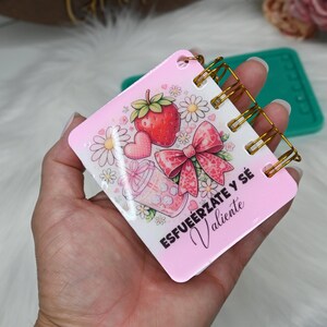 Mini Notebook Keychain Silicone Mold for Epoxy Resin, Tiny Journal Mold, Resin Keyring Mold, DIY Bookmark Charm Mold, Premium Quality