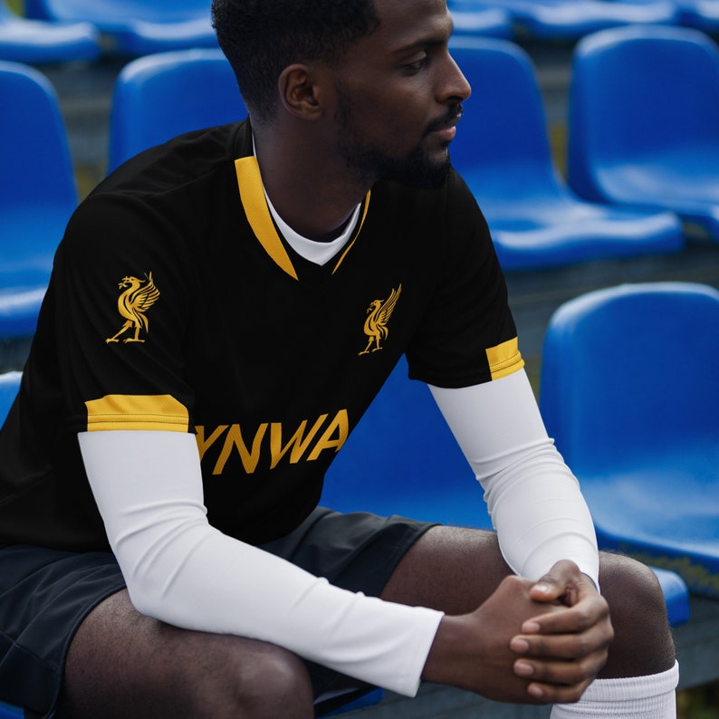 Liverpool FC - LFC - Reds - Black and Gold - unisex sports jersey
