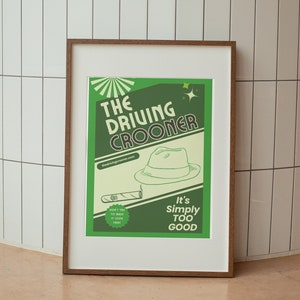 Der treibende Crooner, ich denke, du solltest inspiriert druckbare Wandkunst - digitaler Download, Retro-Druck lassen