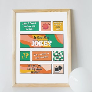 Ist das der Witz? Ich denke, du solltest gehen, druckbare Wandkunst - digitaler Download, Trendy, Retro Print