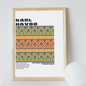 Karl Havoc, ich denke, du solltest gehen, druckbare Wandkunst - digitaler Download, Retro, Album Cover Poster