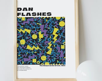 Dan Flashes, I Think You Should Leave, Printable Wall Art - Digital Download, Retro, Album Cover Poster