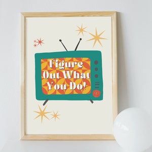 Chunky, I Think You Should Leave Inspiriert druckbare Wandkunst - Digital Download, Retro, 70s Print