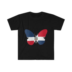Dominican Republic Butterfly Unisex Softstyle T-Shirt