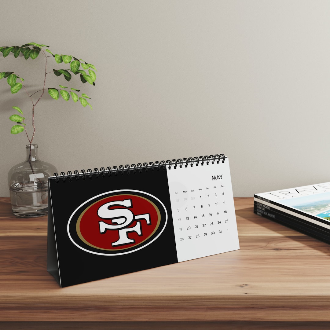 49ers Desktop Calendar 2025 Grid Etsy