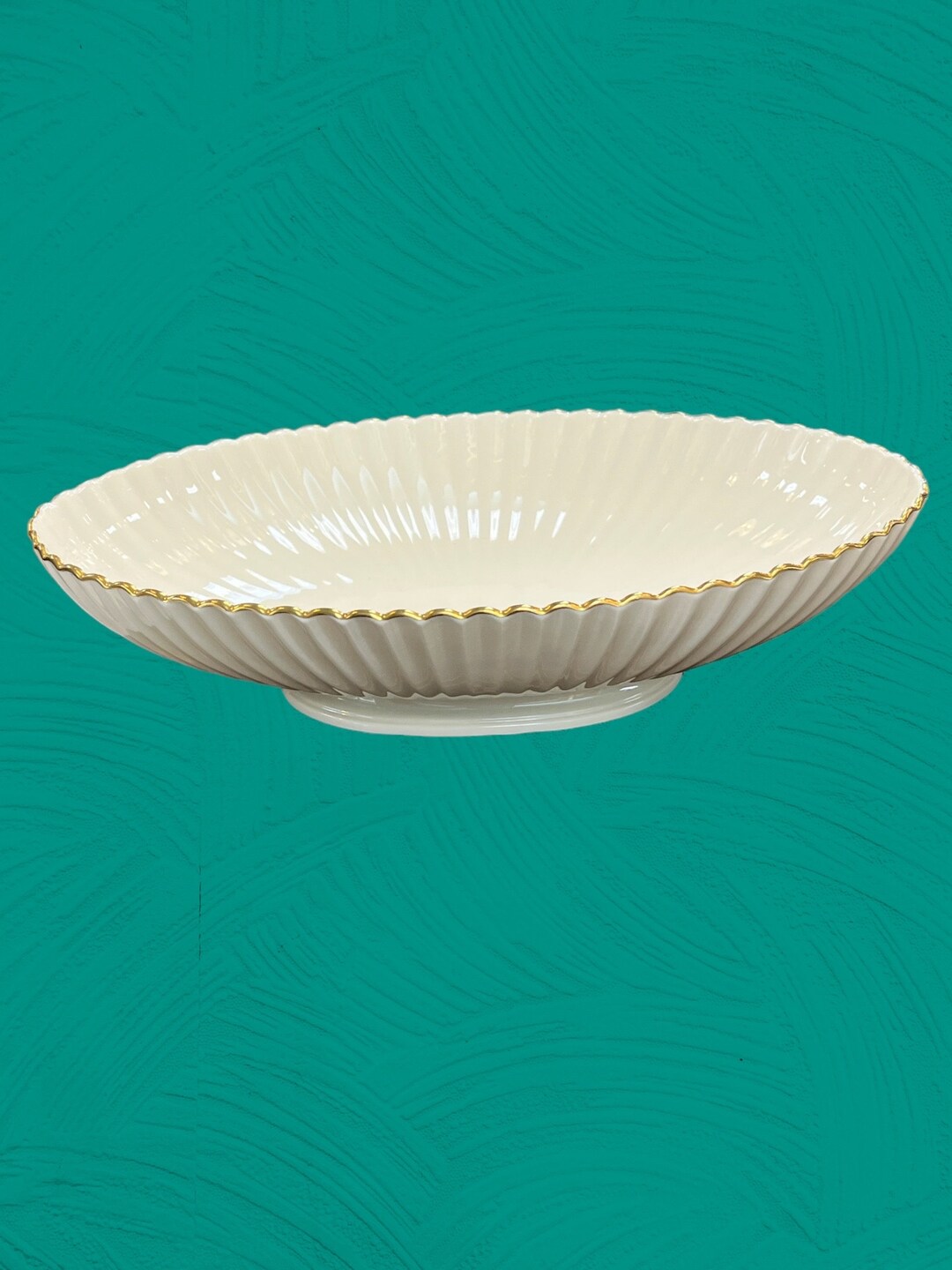 Vintage Lenox Oblong Fluted Serving Dish Etsy