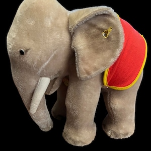 Vintage Steiff Elephant - Etsy