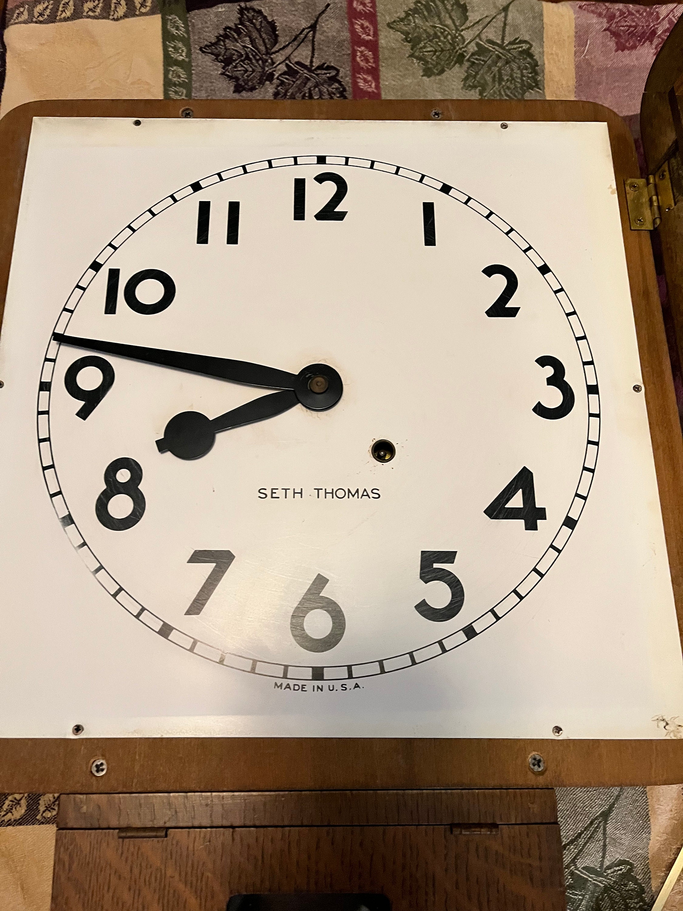 Vintage Seth Thomas Mission Style Wall Clock Etsy